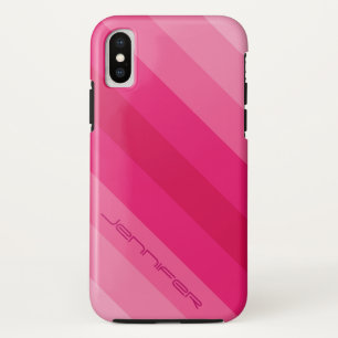 Minimalist Five Pink Diagonal Stripe Name title_seo2