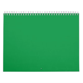 Minimalist Forest Green Solid Color Design Kalender