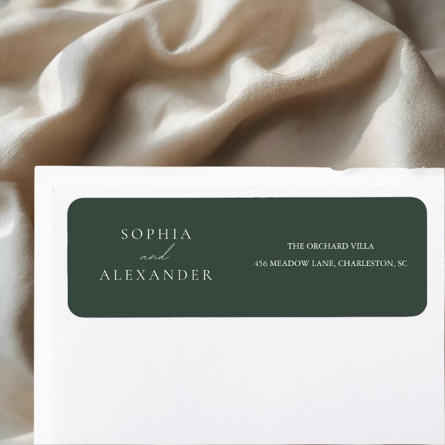 Minimalist Forest Green Wedding Welcome Sign  (Von Creator hochgeladen)