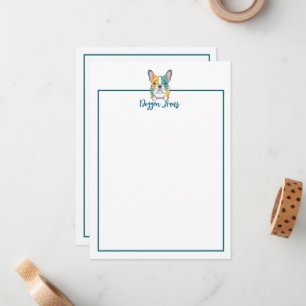 Minimalist – Französische Bulldogge Mitteilungskarte