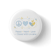 Minimalist Frieden Herz Liebe Ukraine Unterstützun