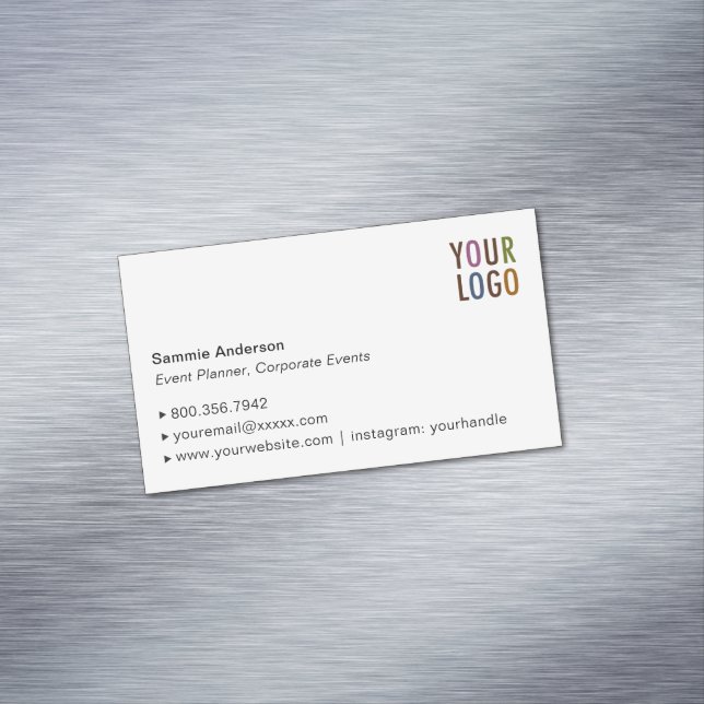Minimalist für benutzerdefinierte Magnetkarte Magnetische Visitenkarte (Beispiel)