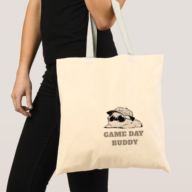 Minimalist Game Day Buddy Dog  Tragetasche (Von Creator hochgeladen)