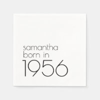 Minimalist Geboren 1956 Schwarz 70. Geburtstagsfei