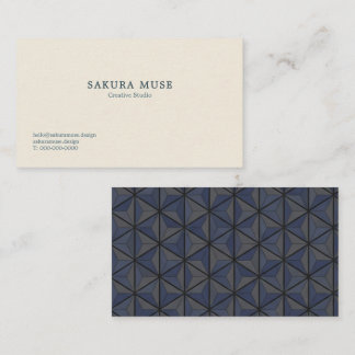 Minimalist Geometric Japanese Business Card Visitenkarte