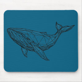 Minimalist Geometric Whale Mouse Pad Mousepad