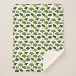 Minimalist Ginkgo Leaf Pattern – Nature-Inspired Sherpadecke