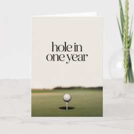 Minimalist Golf Birthday Card for men  Karte
