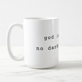 Minimalist Gott ist Licht Kaffeetasse