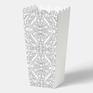 Minimalist Grey Floral Pattern Geschenkschachtel