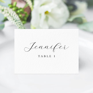 Minimalist Guest Name Table Card Place Card