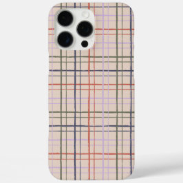 Minimalist HandDrawn Wobbly Grid Check Modern Love iPhone 16 Pro Max Hülle