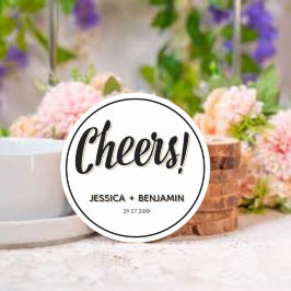 Minimalist Handwritten Typography & Elegant Modern Getränkeuntersetzer