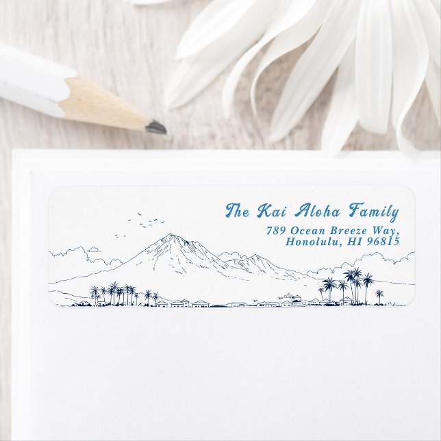 Minimalist Hawaii Mountain Return Customizable (Von Creator hochgeladen)