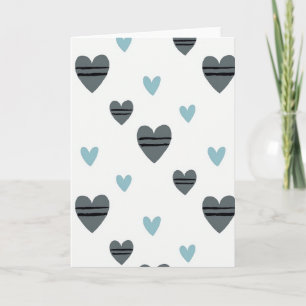 Minimalist Hearts Design Karte
