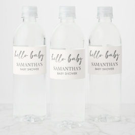 Minimalist Hello Baby Baby Shower