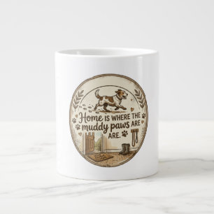 Minimalist-Hundeliebhaber-Tasse Jumbo-Tasse