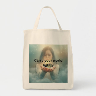 Minimalist Inspirational Canvas Tote Bag Tragetasche