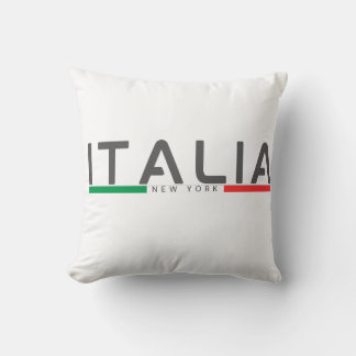 Minimalist Italy Flag New York italian  Kissen
