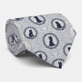 Minimalist Japanese Geometric Patterns Krawatte