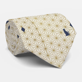 Minimalist Japanese Geometric Patterns Krawatte