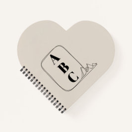 Minimalist Line Art Frame  Notizbuch