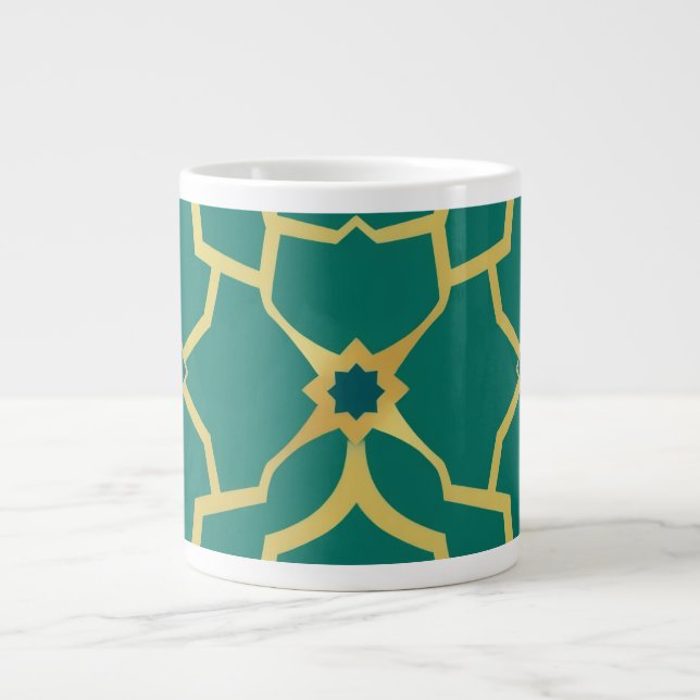 Minimalist Line Art  Jumbo-Tasse (Vorderseite)
