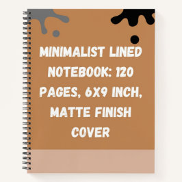 Minimalist Lined Notebook: 120 Pages Notizbuch