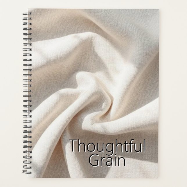 Minimalist Linen Weave | Natural Textured Fabric Planer (Vorderseite)