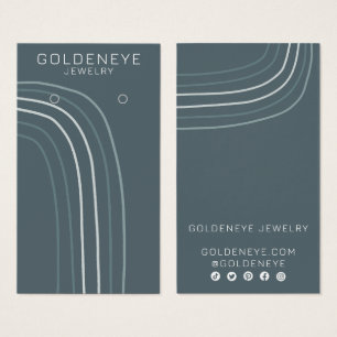 Minimalist Lines Chic Earring Jewelry Display Card