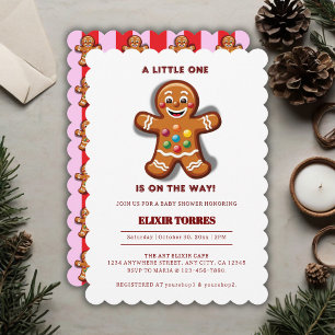 Minimalist Little One Lebkuchen-Baby-Party Einladung