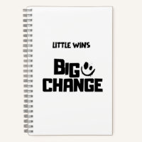 Minimalist Little Wins Big Change Softcover Spiral