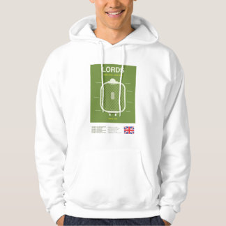 Minimalist Lords Cricket Ground Line Print T-Shirt Hoodie