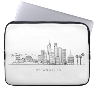 Minimalist Los Angeles Skyline Illustration Laptopschutzhülle