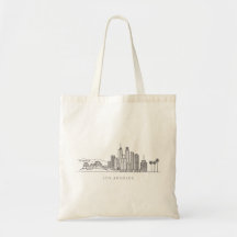 Minimalist Los Angeles Skyline Illustration