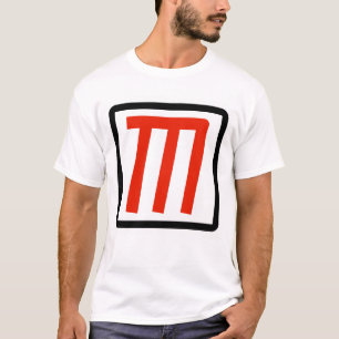 Minimalist M – Fette Buchstaben-Kunst T-Shirt