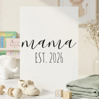 Minimalist Mama Jahres-Script-Karte