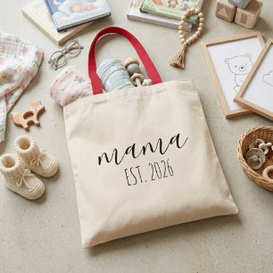 Minimalist Mama Jahresabschluss-Skript-Erklärung Tragetasche