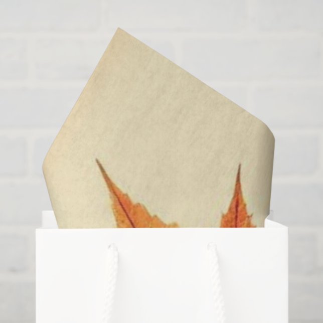 Minimalist Maple Leaves Art – Botanical Print Seidenpapier (Geschenktüte)