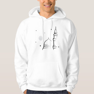Minimalist Masjid an-Nabi & Full Moon Hoodie