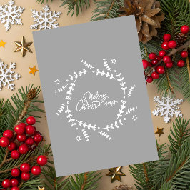 Minimalist Merry Christmas Greeting Card Karte