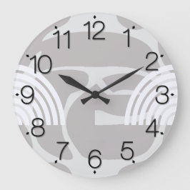 Minimalist Mixed Boho Arches Große Wanduhr