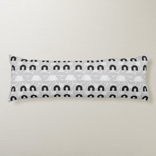 Minimalist Mixed Boho Arches Seitenschläferkissen (Vorderseite)