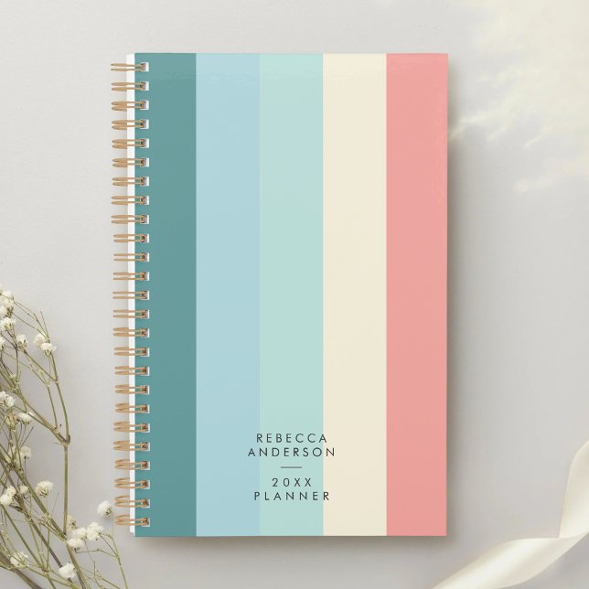 Minimalist Modern Chic Pastel Rainbow Cute Planer (Von Creator hochgeladen)