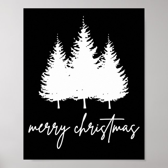 Minimalist Modern Christmas Poster (Vorne)