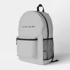 Minimalist Modern Custom Name, Text, Photo Bedruckter Rucksack