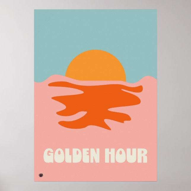 Minimalist Modern Home Sunset Poster  (Vorne)