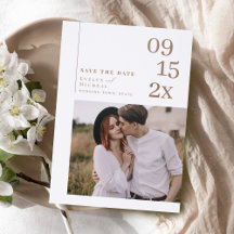 Minimalist Modern Typography Save The Date