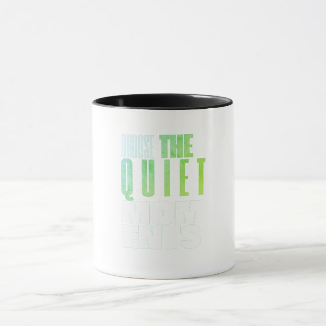 Minimalist Motivational Quote Mug — Modern Clean Tasse (Zentrum)