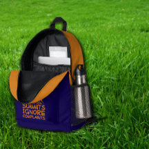 Minimalist Mountain Hiking  blue orange Backpack